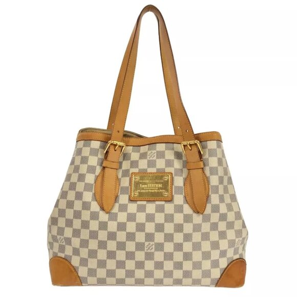 LOUIS VUITTON Hampstead MM N51206 Azur Damier - CA1099 Shoulder Bag - Picture 1 of 10